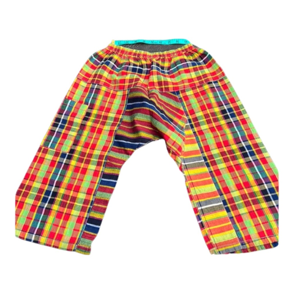 King Sap Thailand 8 USA Sz. 5/6 harem pants plaid UNISEX